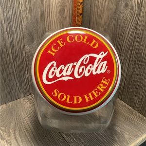 Coca Cola canister- Glass